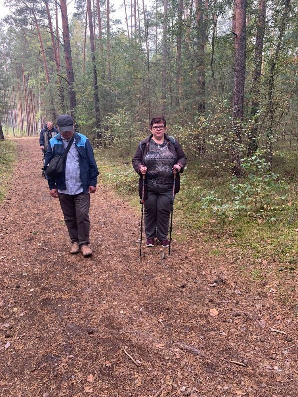 Spacer alejkami po lesie - ścieżka zdrowia